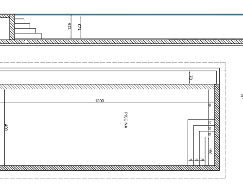 Disegno Progetto Piscina I Corni di Nibbio